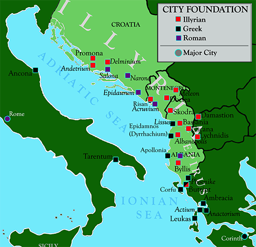Image result for map of illyria